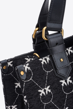 MONOGRAM JACQUARD SHOPPER BOX BAG