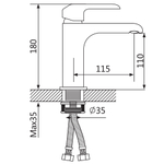 Смеситель для раковины Oute T24 T2401K