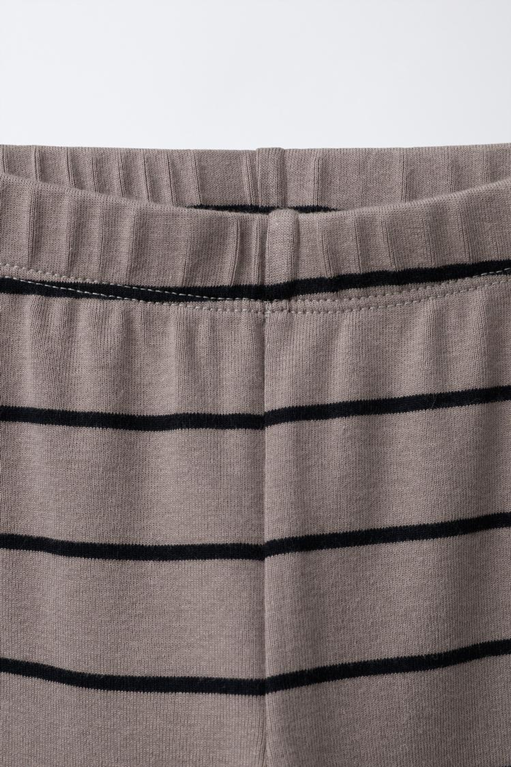 ZARA ЛЕГИНСЫ В ПОЛОСКУ, РЫЖЕВАТО-КОРИЧНЕВЫЙ