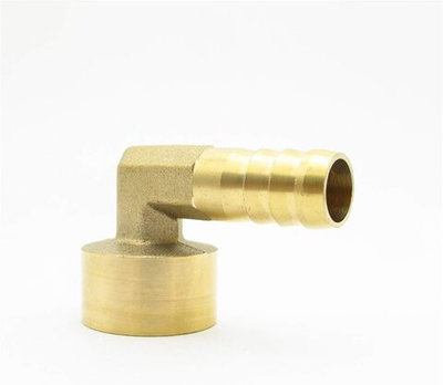Переходник на кран МАМА латунный угловой, резьба 1/2, штуцер 10 мм