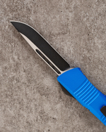 Автоматический складной нож SteelBro Troodon S/E Blue Droppoint Black VG-10 139-1BL (черный-синий)