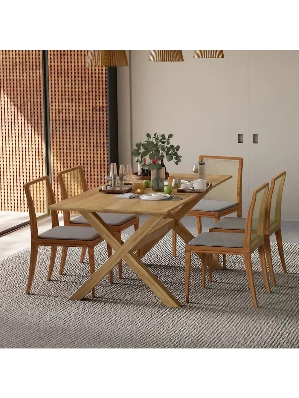 Стол обеденный Уиллис 180х90 см из дикого дуба