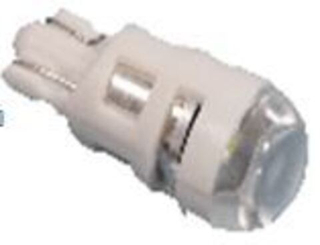 Светодиод 24V T10  3SMD 3030 WHITE CL ОСРАМ LENS 1,3w (без цок) бел Линза ОСРАМ прозрачн GX0015