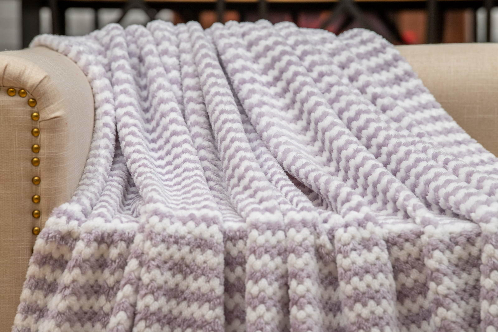 Плед 220х240 Sofi De MarkO Гринда лиловый