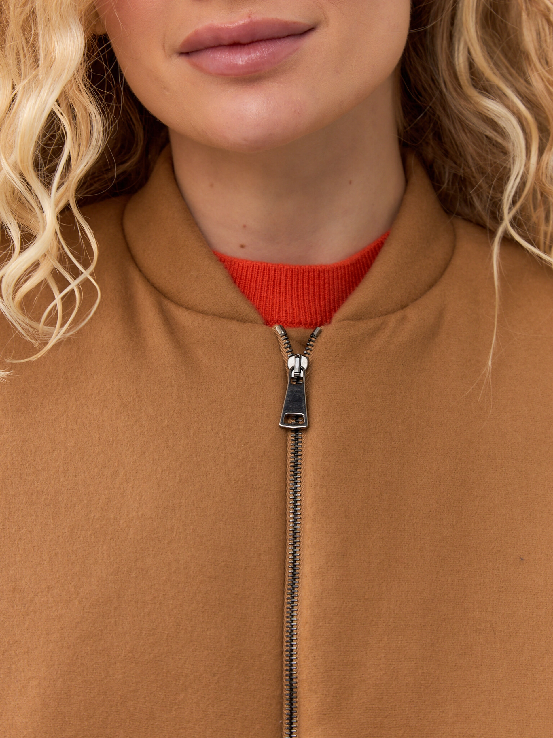 Бомбер из шерсти и кашемира