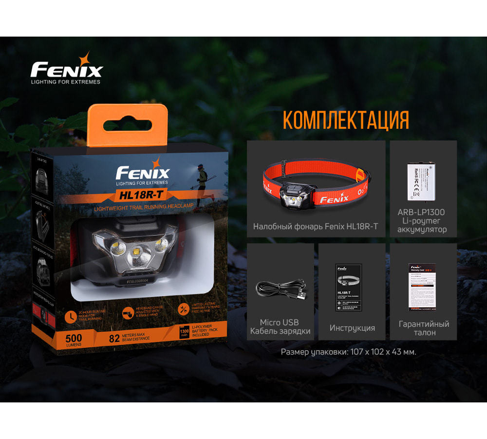 Налобный фонарь Fenix HL18RT