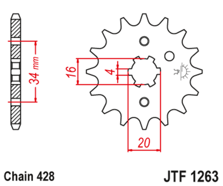 Звезда ведущая JTF1263.14 JT
