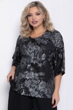 Блуза Австрия (черная) Б12365-27 LT Collection