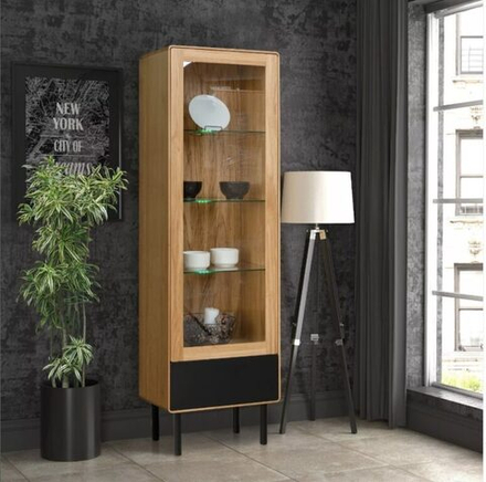 Витрина Киото 1.1С.1 L(R) из массива дуба