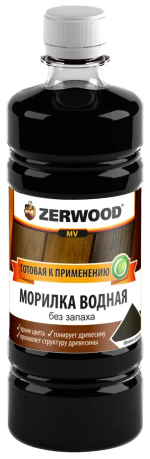 ZERWOOD MV Морилка водная Эбеновое дерево 0,5л (ИжСинтез)