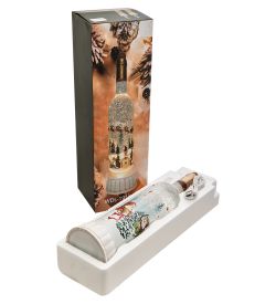 XM-843/2 Новогодняя бутылка с подсветкой