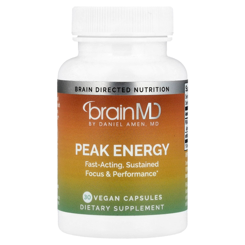 BrainMD, Peak Energy, 30 веганских капсул