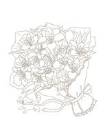 Winter sun. Coloring Book