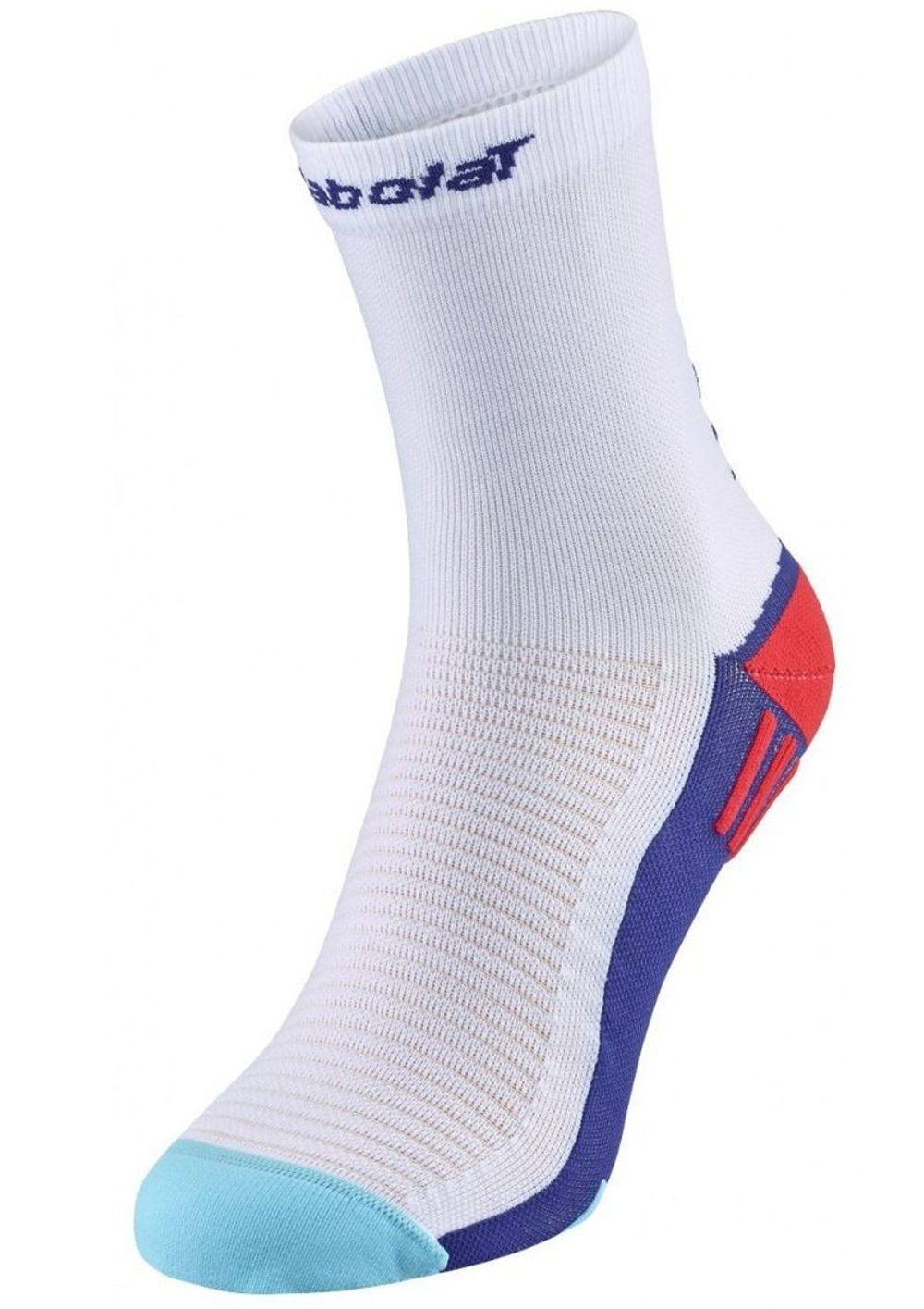 Теннисные носки Babolat Padel Mid-Calf Socks 1P - white/surf blue