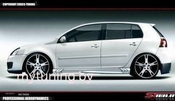 Накладки на пороги S-POWER VW Golf 5