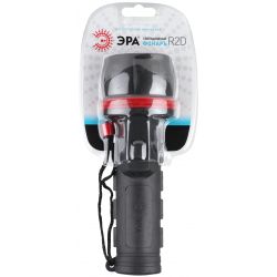 Светодиодный фонарь ЭРА R2D ручной на батарейках резина