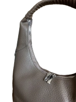 Сумка женская повседневная из экокожи серая QOZA