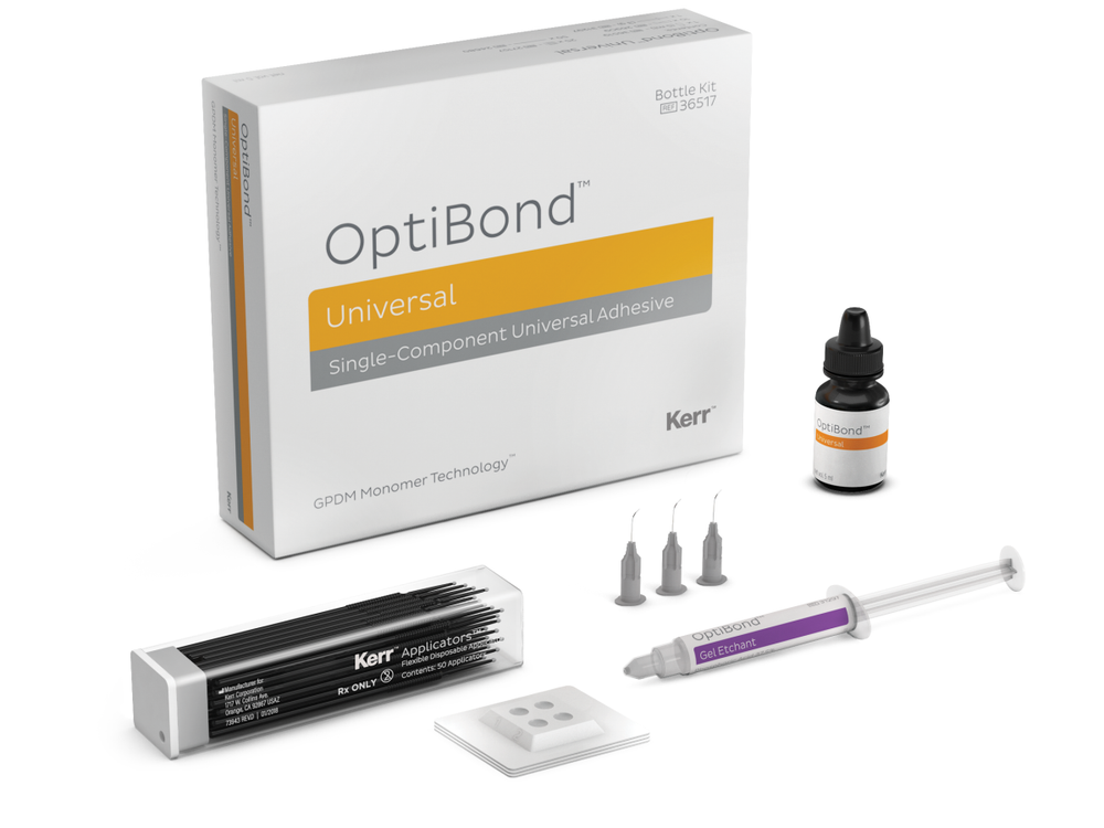 OptiBond™ Universal Kit, адгезивная система светоотверждаемый универсальный, однокомпонентный.