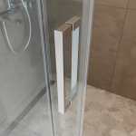 Душевая дверь шириной 140см BelBagno SOFT_CLOSE-1-BF-1-140-C-Cr профиль хром, стекло прозрачное