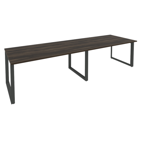 Onix Стол переговорный O.MO-PRG-2.4 Дуб Мали/Металл Антрацит 3160*980*750