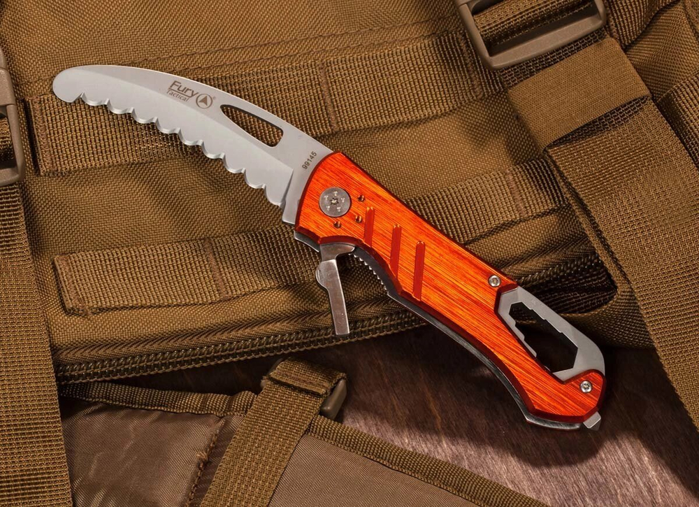 Складной многофункциональный нож Fury Tactical 99145
