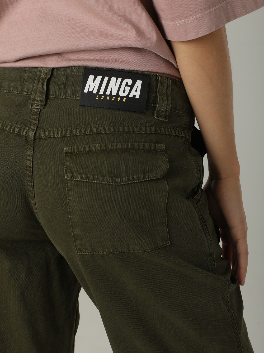 Брюки Карго Army Green Washed Cargo Pants