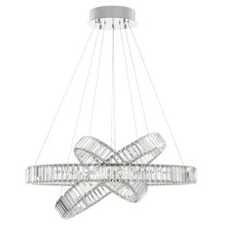 Citilux Чезаре CL338381 LED Люстра хрустальная с пультом Хром