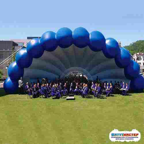 Надувная сцена ракушка «Морская волна», 16×8×8 м