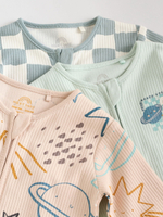 Комбинезон / Cлип для малышей Next AW3-061, 3 шт., Бежевый, Серый