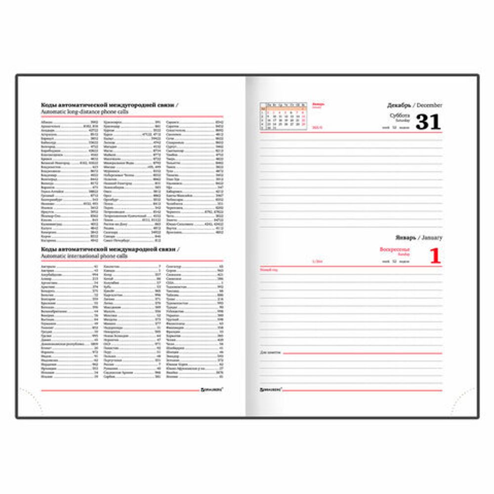 Ежедневник датированный 2023 А5 138x213 мм BRAUBERG "Senator", под кожу, зеленый, 114064