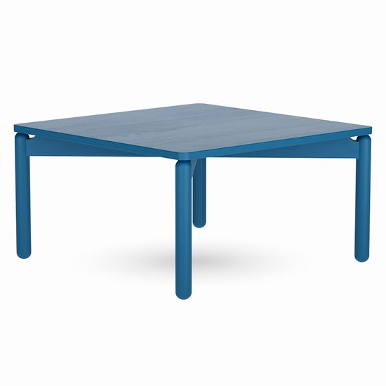 Столик кофейный saga, 75х75 см, синий