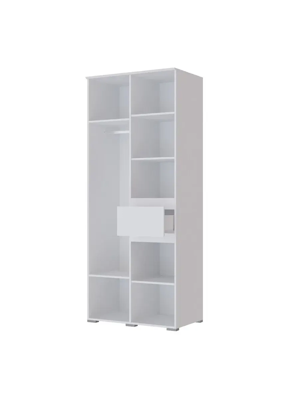 Шкаф распашной Плейона 2-х створчатый белый