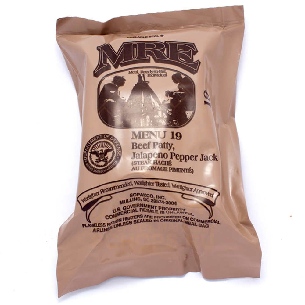 Индивидуальный рацион питания USA MRE, menu 19