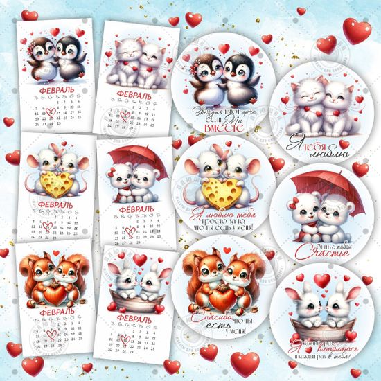 Пряник с фотопечатью в коробочке на 14 февраля