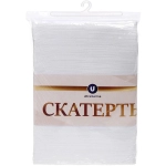 Скатерть 147*183 см «HOME», водоотталкивающая, цвет белый