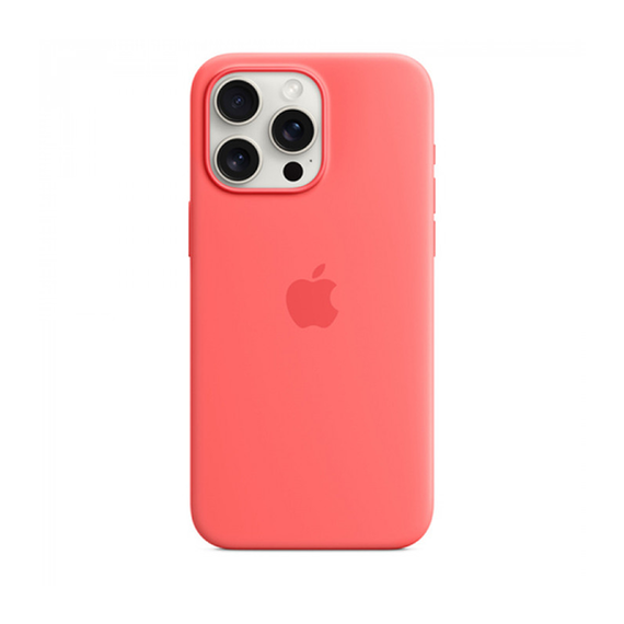 Чехол Apple iPhone 15 Pro Max Silicone Case with MagSafe Guava