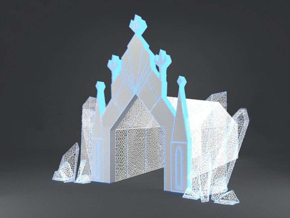 Светодиодная конструкция / туннель "Ледяная арка"