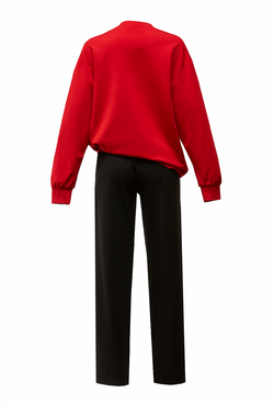Спортивный костюм красно-чёрный 21-02-20FW