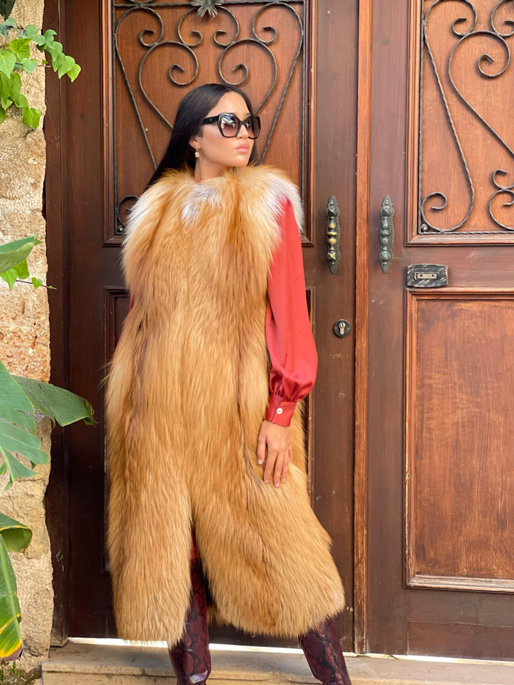 Жилетка из лисы