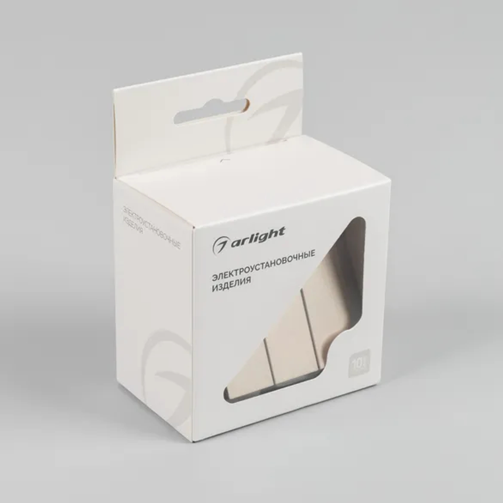 Механизм выключателя трехклавишный непроходной SWT-MK03-PL-GD-V (250V, 10A) (Arlight, -) 049899