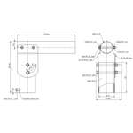 Кронштейн для уличного светильника ЭРА SPP-AC7-0-230-048 с переменным углом для торшерной установки in-d60mm out-d48mm