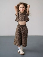 Костюм для девочки на лето с кюлотами