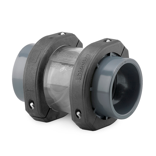 Обратный клапан ПВХ (НПВХ) лепестковый, смотровой под клей (Ру10), NETVITC SYSTEM, HIDROTEN, Испания