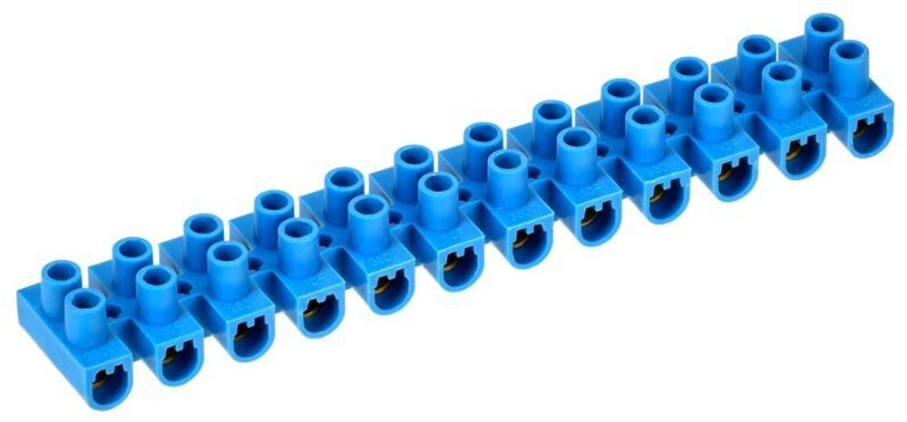 Колодка клеммная полистирол ЗВИ-10 н/г 2.5-6кв.мм син. (блист.2шт) IEK UZV6-010-06-2