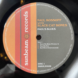 Винтажная виниловая пластинка LP Paul Kossoff With Black Cat Bones Pauls Blues (UK 2008)