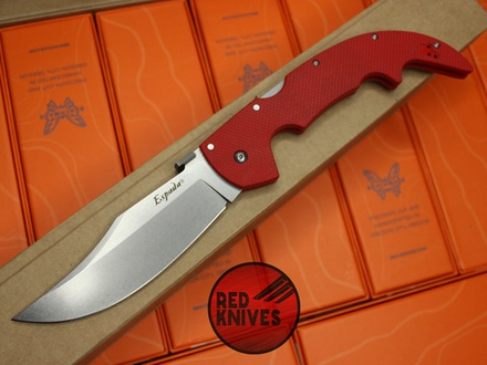 Нож Cold Steel Espada Large - красная рукоять, клинок стоунвош