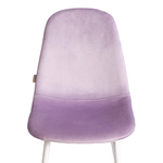 Стул BREEZE (mod. JSC-58) Велюр/металл , 44 х 53 х 86 см, Lavender (лавандовый) HLR26 / белый