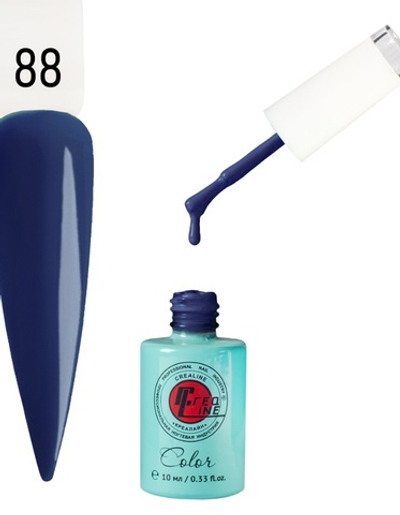 CreaLine Гель-лак UV тон 088 Ночной синий 10 мл