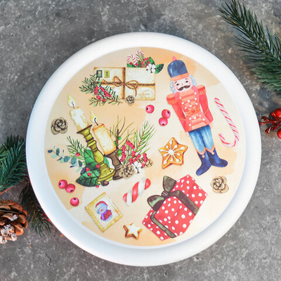 Миска 1,2л с крышкой "Modena. Игрушки", цвет красный