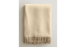 Zara Home плед из полиэстера, экрю, 140x190 см · 3367/004